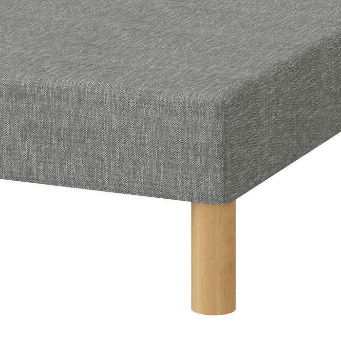 Sommier Tapissier FIRST Gris 180x200 cm (2x90/200) – 2 Blocs
