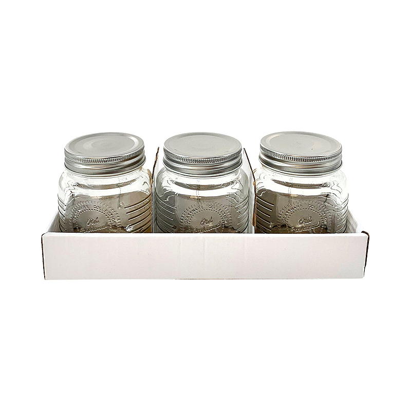 Tarros de mermelada Cuisine, paquete de 3, 0,4 l