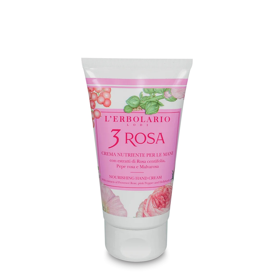 L'ERBOLARIO L'Erbolario 3 Rosa Crema Nutritiva para Manos 75 ml Edición Limitada Hidratante y protectora