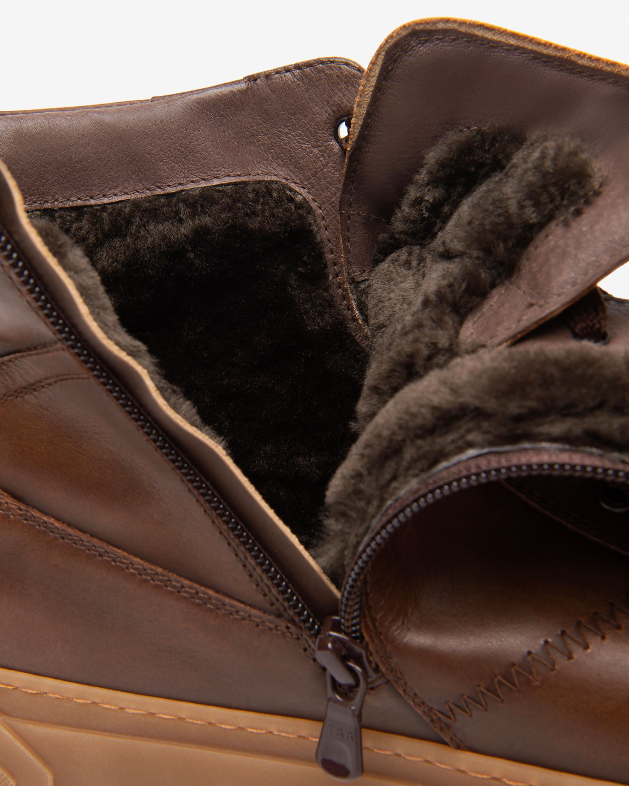 Baskets montantes en cuir pour hommes