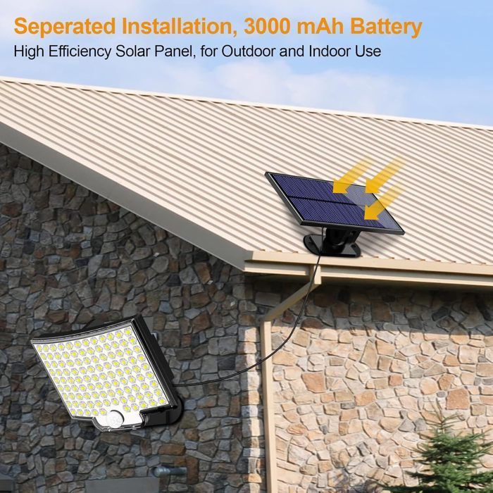 KENLUMO Solar Lamp - 106 LED IP65 Waterproof Outdoor Floodlights