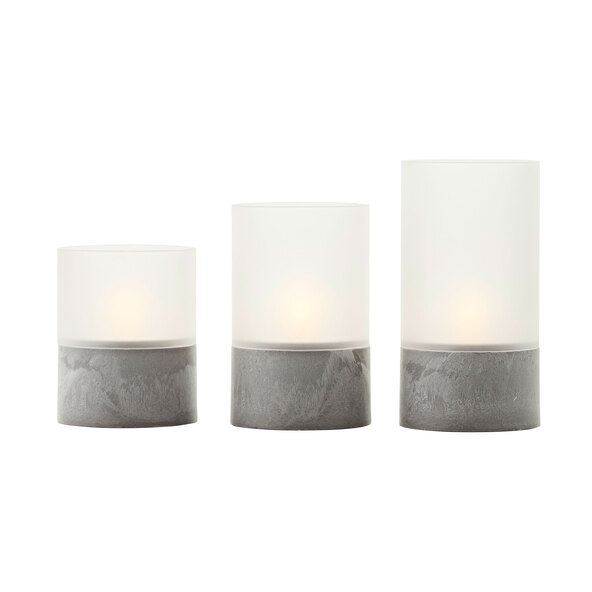 Luminária de mesa em formato de vela LED Bougie, conjunto de 3