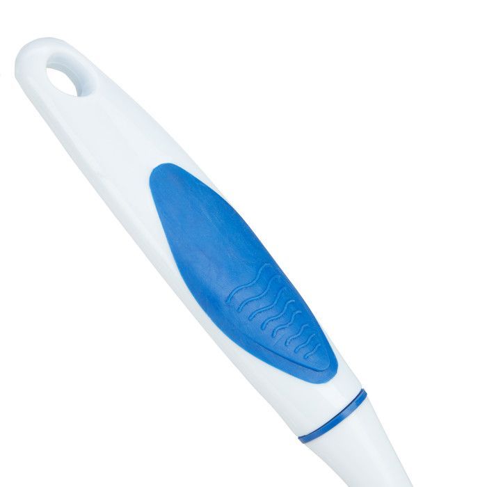 Cepillos de lavado, juego de 24, rigidez media, goma, plástico, cocina, azul/blanco