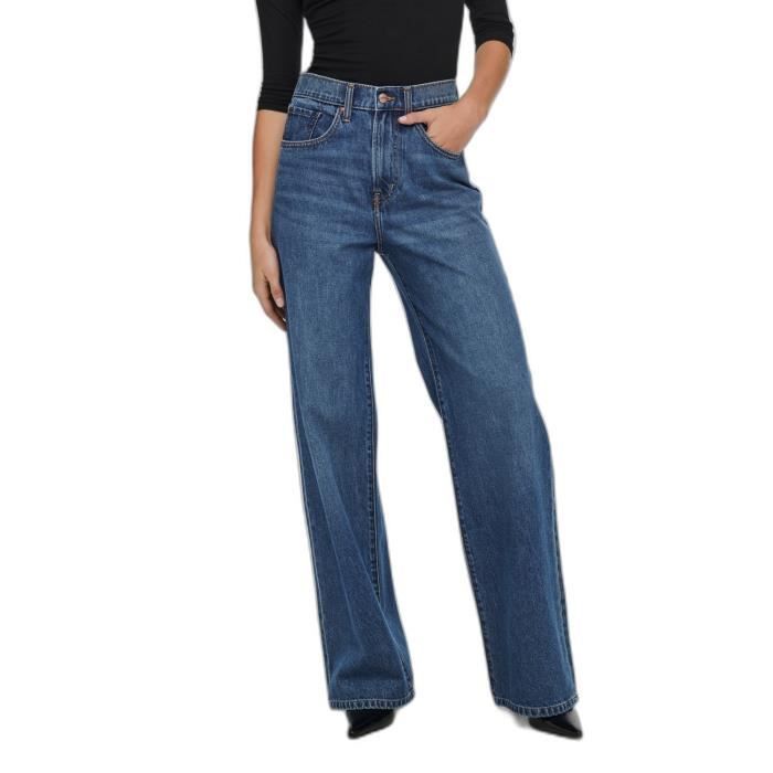 Women's Jeans Only Licence ONLHOPE - medium blue denim, high waist, wide leg 29x34