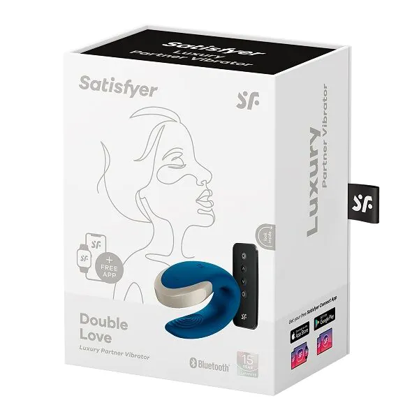 Satisfyer Masażer Double Love Connect App Blue