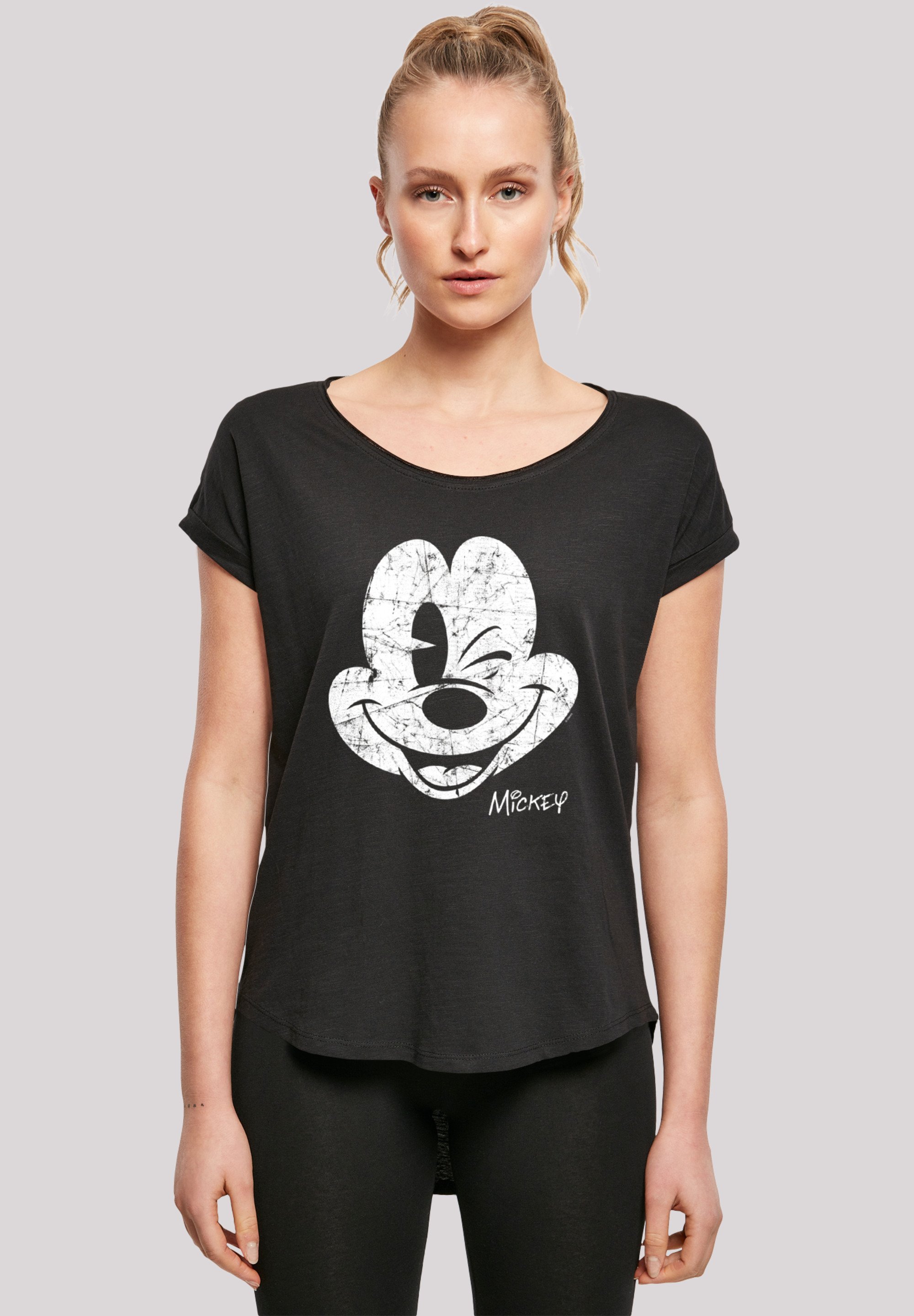 F4NT4STIC DISNEY MICKY MAUS - T-shirt met print - zwart