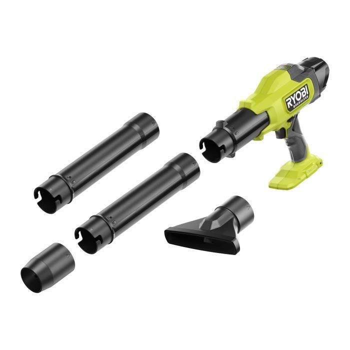 Ultracompacte bladblazer - RYOBI - 18V - Borstelloos - Maximale snelheid 241,5 km/u - Maximale luchtstroom: 6,51 m³/min - Wordt verkocht zonder accu