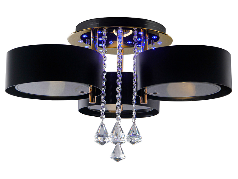 Lampa sufitowa Antila 3-punktowa metalowa czarna