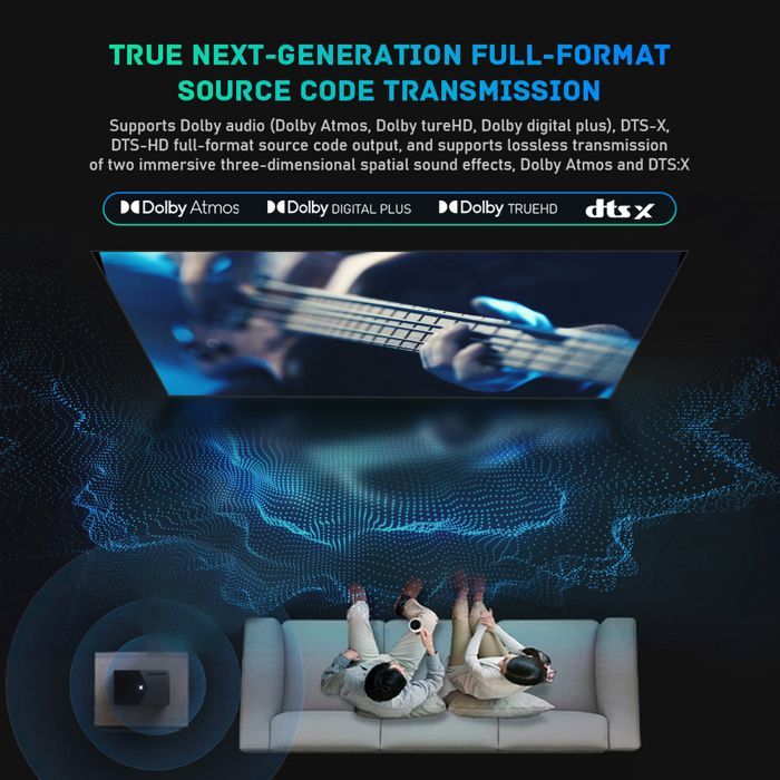 Boîtier TV Android 8K - RNCYN - Dolby Vision - HDR10+ - WiFi6 - ISO BDMV - Amlogic S928X-K - 4 GB de RAM - 64 GB de ROM