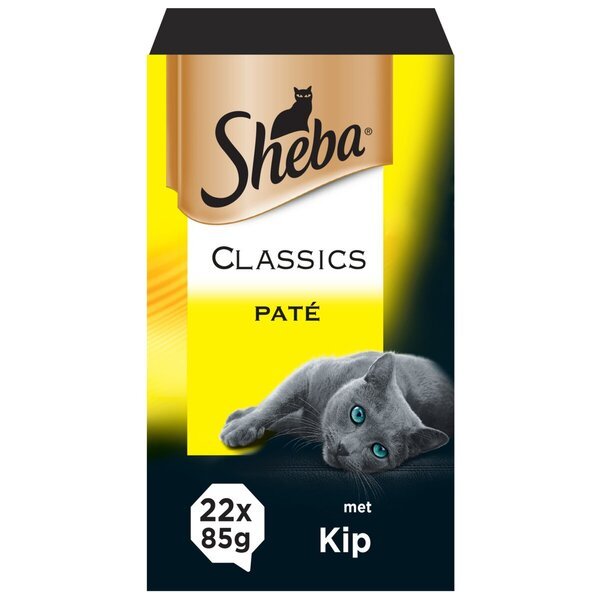 Sheba pastēte ar vistu, mitrā kaķu barība<br>22 gabali