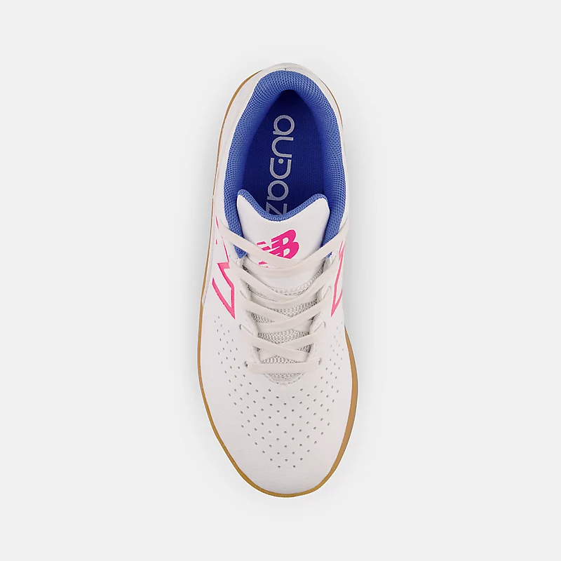 Audazo v6 Control Junior IN – Weiß mit Helllapis und Alpha Pink