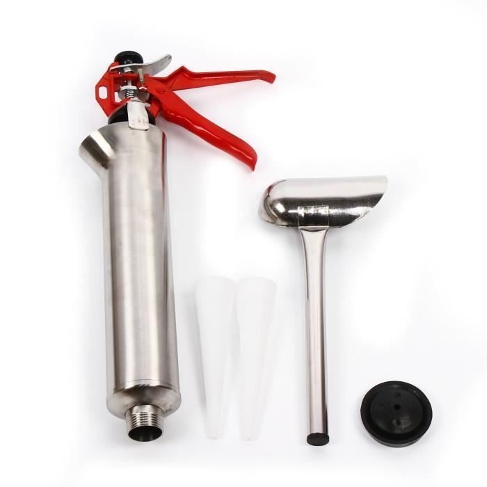 Professional mortar press set, mortar syringe, jointing gun, plaster press, 2 nozzles, whisk tool