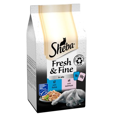 Sheba Fresh & Fine hyytelössä -minipussit 6 x 50 g