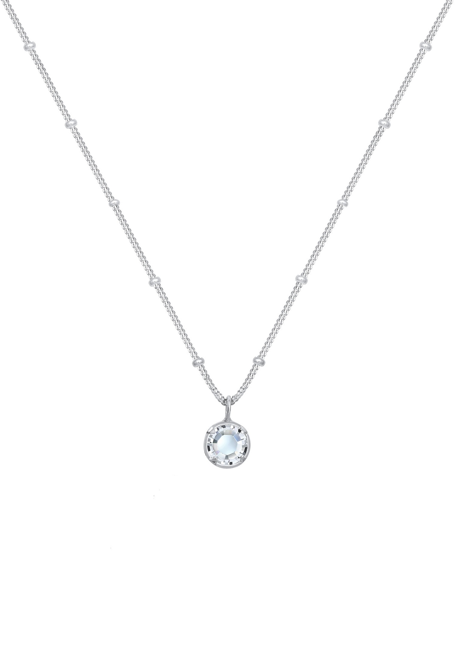 Elli Femme Pendentif Élégant avec Cristaux en Argent Sterling 925