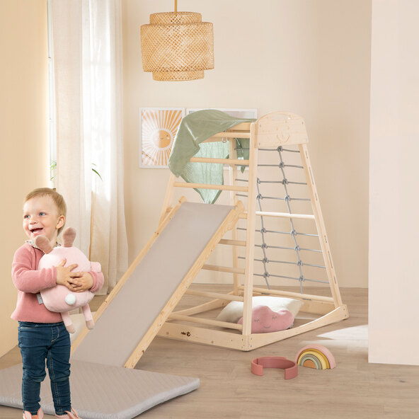 Indoor climbing frame, wood
