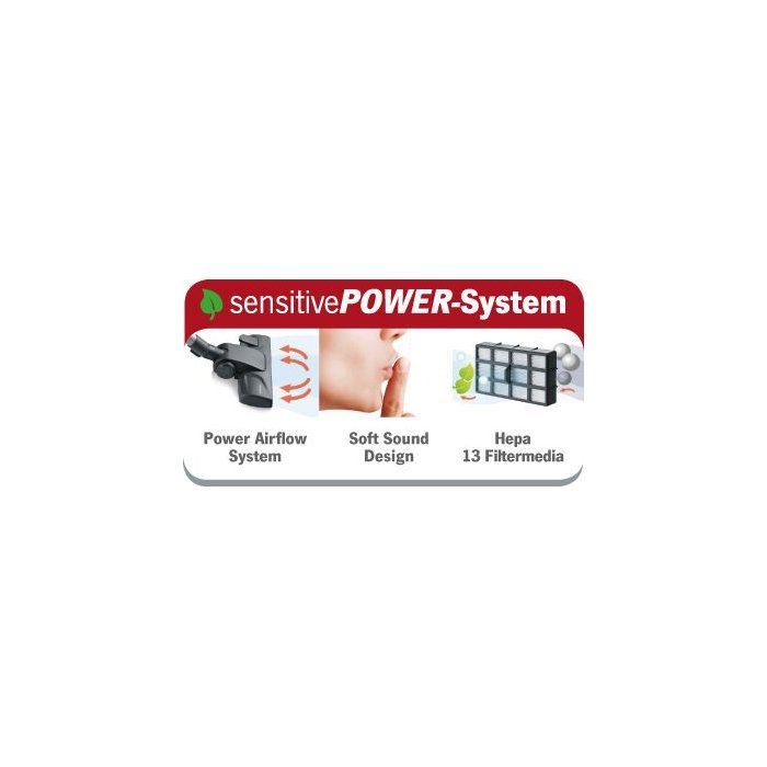 Aspirapolvere a cilindro con sacchetto - SEVERIN - S'Power - 750 W - 72 dB - 3 L - 72dB - Silenzioso - Grigio platino