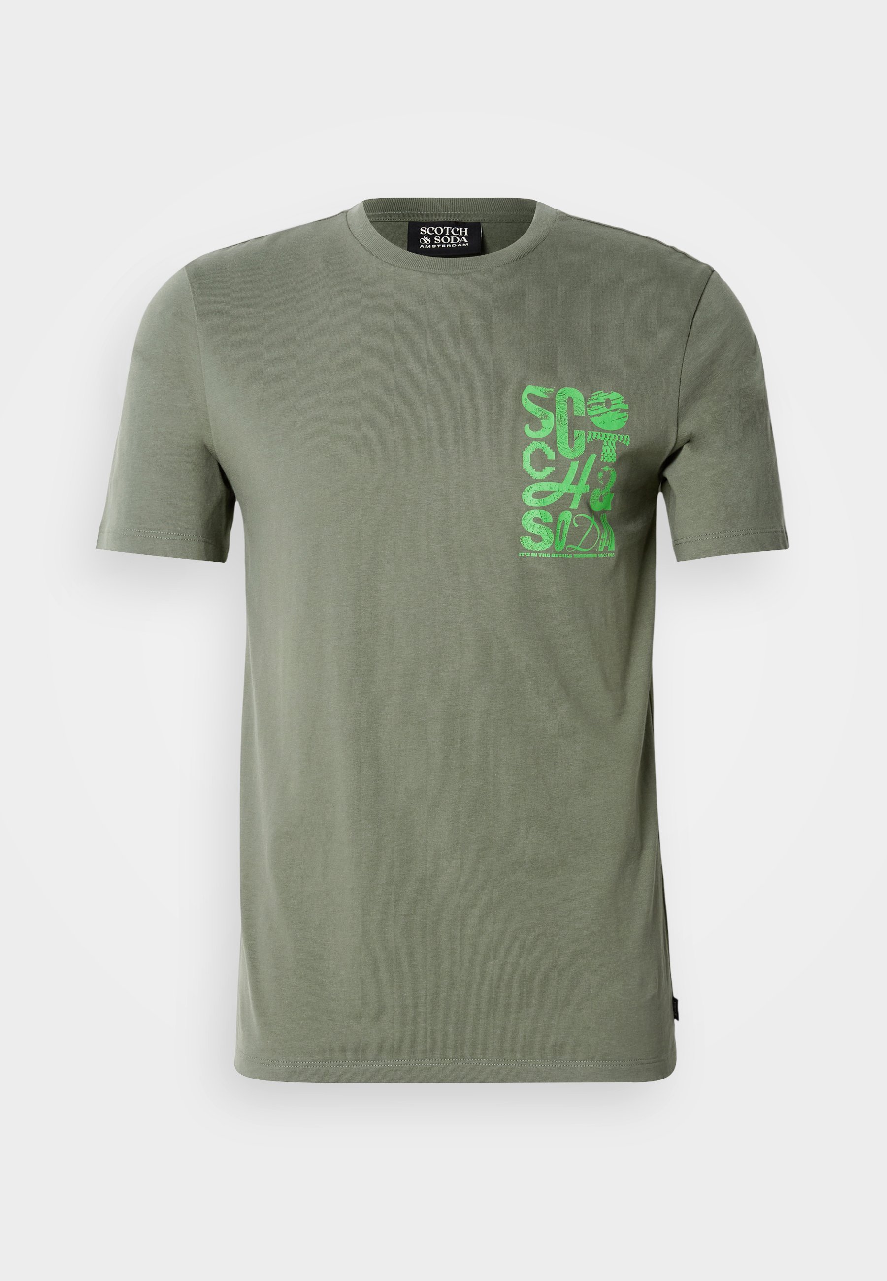 T-shirt Scotch & Soda REGULAR FIT con logo sul petto a sinistra - stampa - timo