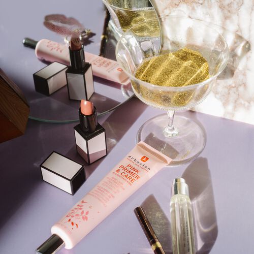 Base de teint rose et soin — base floutant les pores