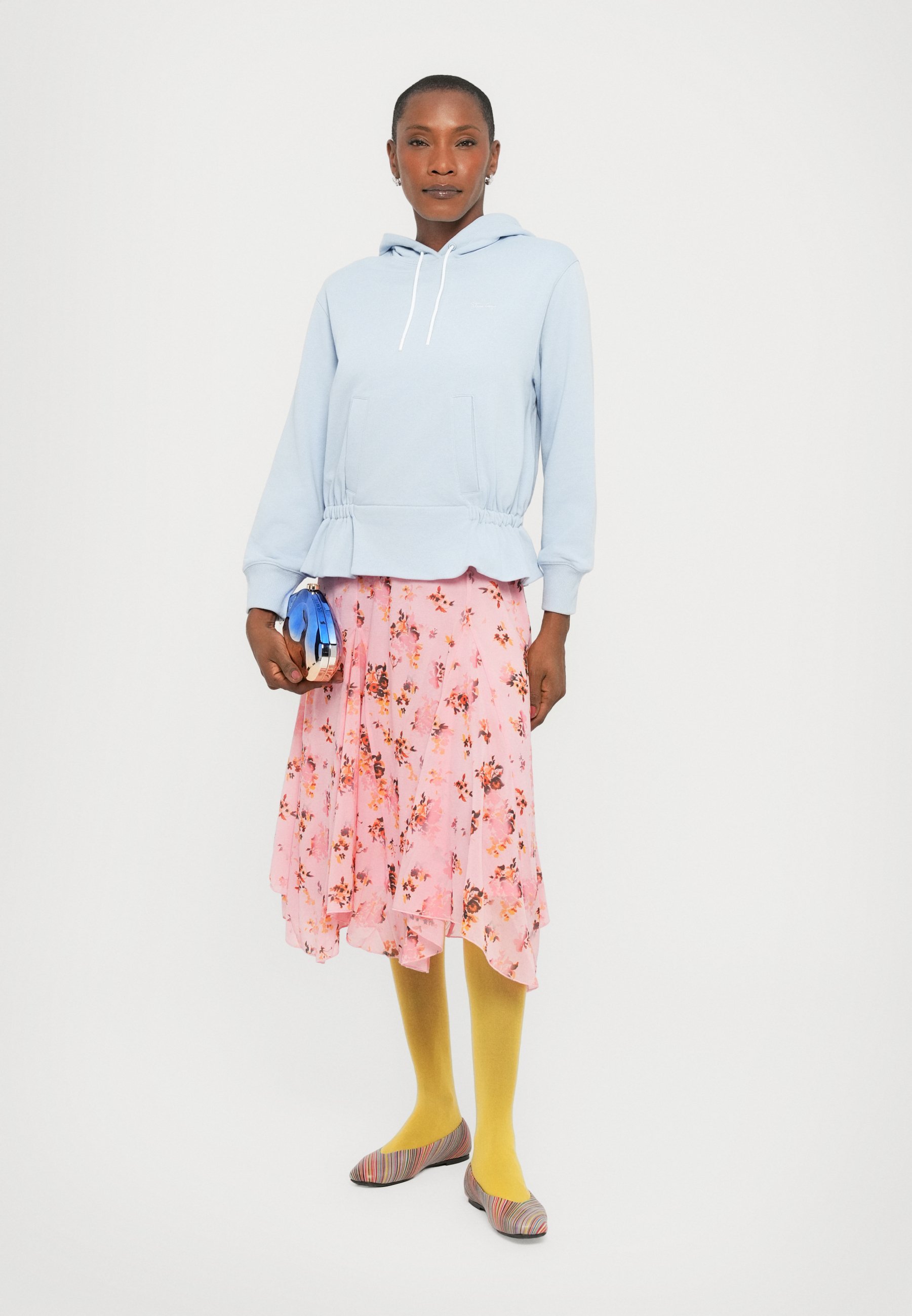 Stine Goya TERRY CINCHED WAIST - Hoodie - brunnera blue