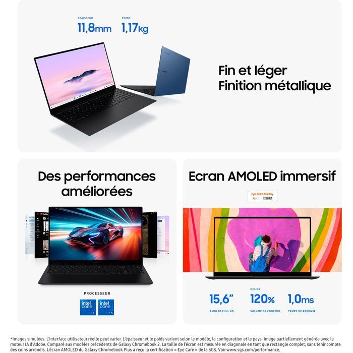 Notebook PC - SAMSUNG - Galaxy Chromebook Plus - 15,6