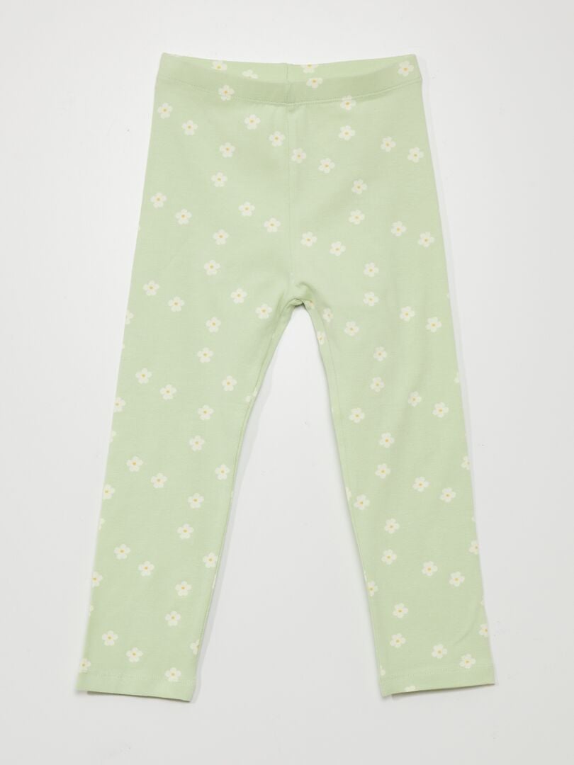 Calça legging de malha elástica com cós elástico - BRANCA