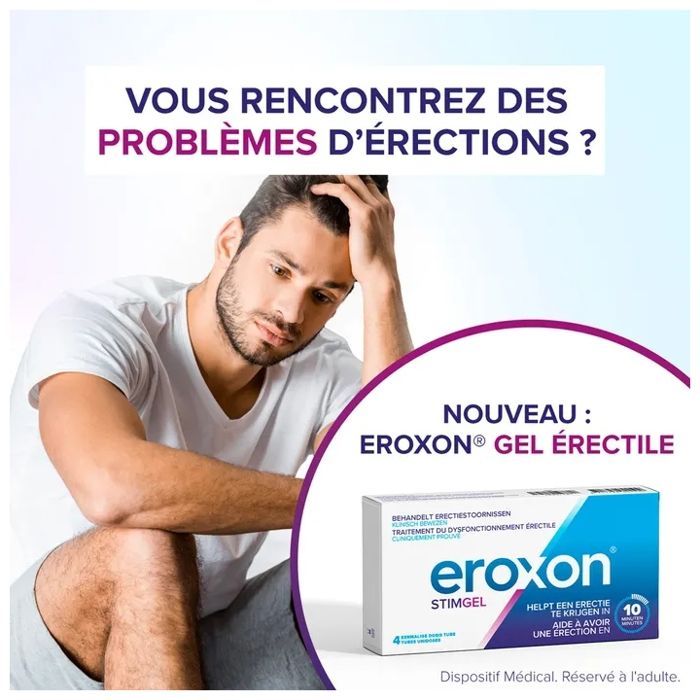 Eroxon StimGel - Gel Stimulant Érectile 4 Unidoses