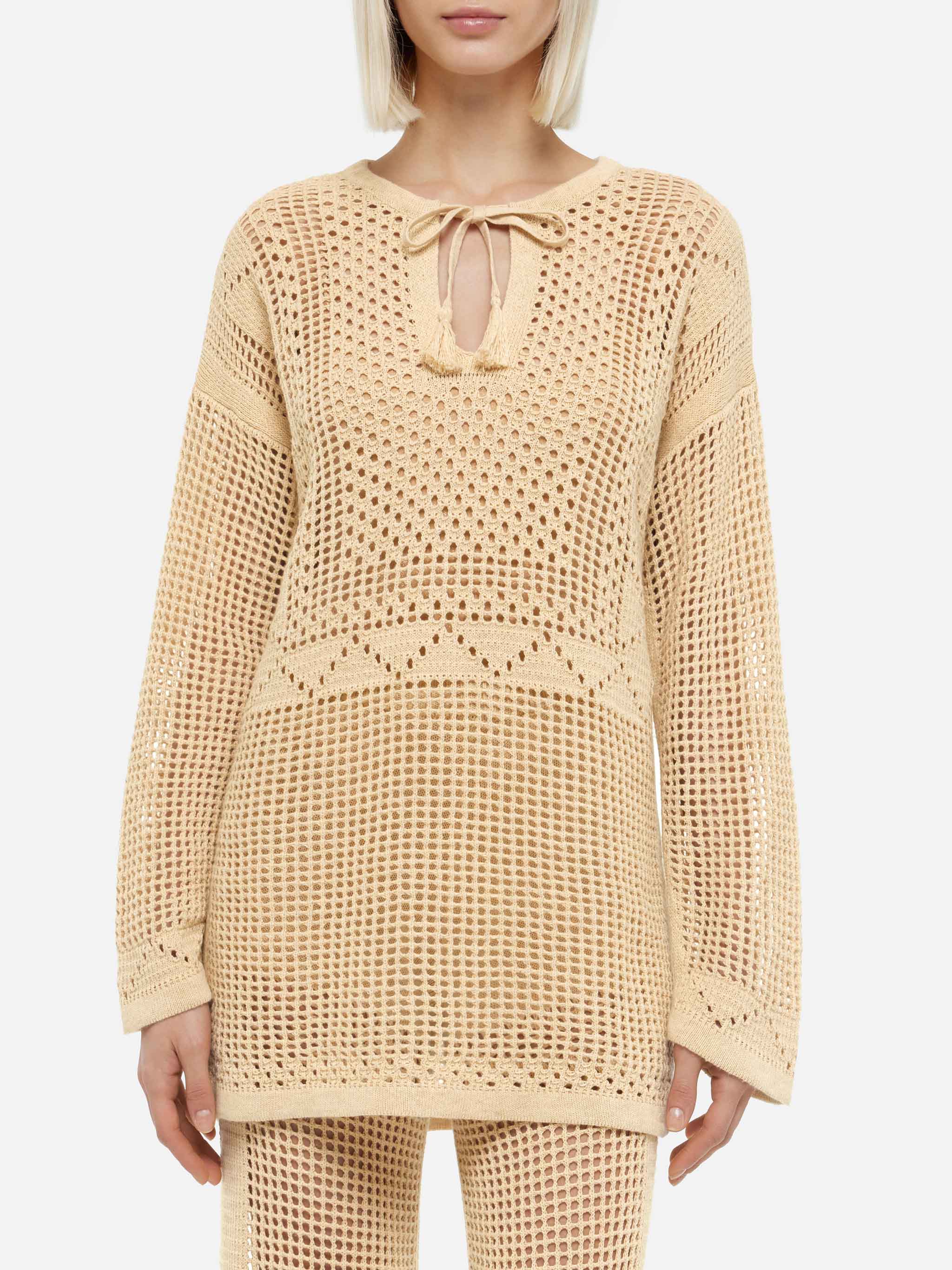 Alicia gehaakte mesh tuniek