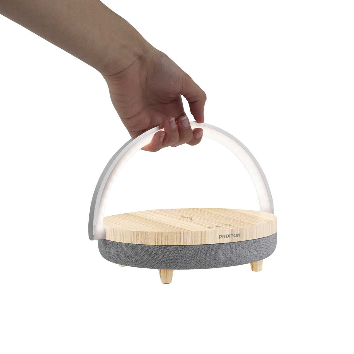 Prixton Bluetooth reproduktor s osvetlením (nabíjacia základňa - LED lampa)