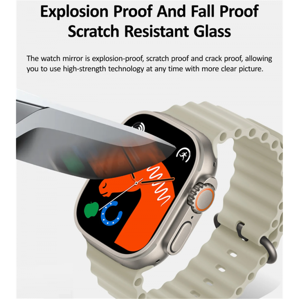 Smartwatch Smartek SW-HK8PM, AMOLED-Display, mit Kompass und Bluetooth-Anruffunktion
