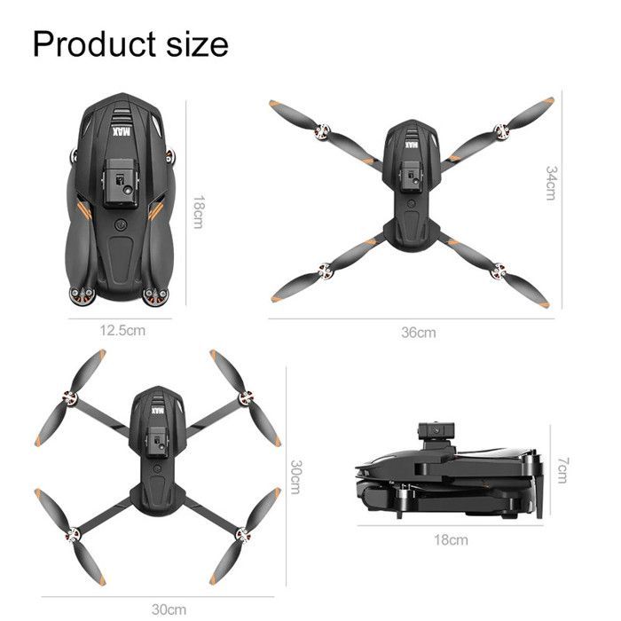 GPS Drone 8K Professional HD Camera 5G WIFI FPV 360° RC Quadcopter Large Screen Brushless Obstacle Avoidance