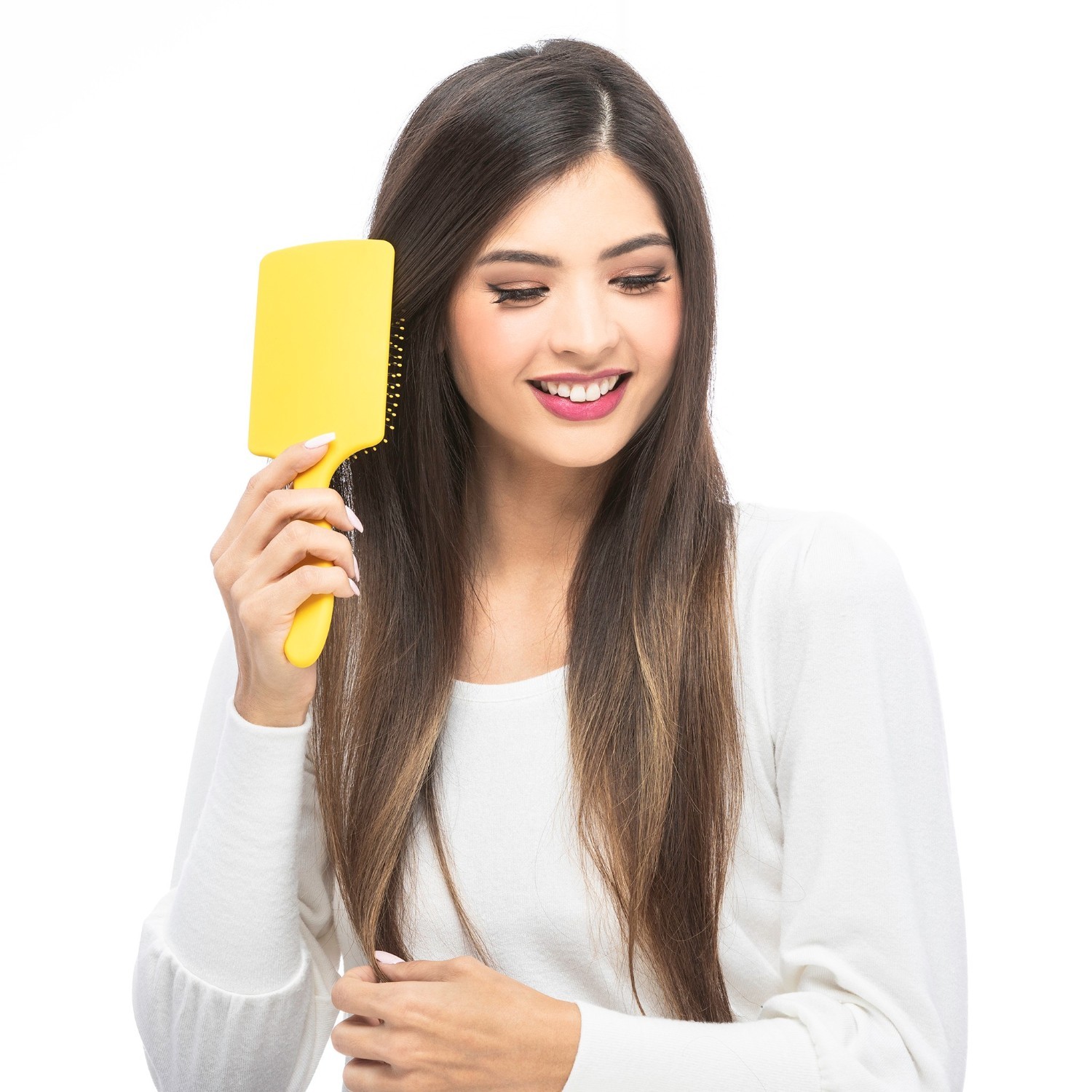 drybar drvena četka s limunom i četka za raspetljavanje i zaglađivanje kose - 1 komad