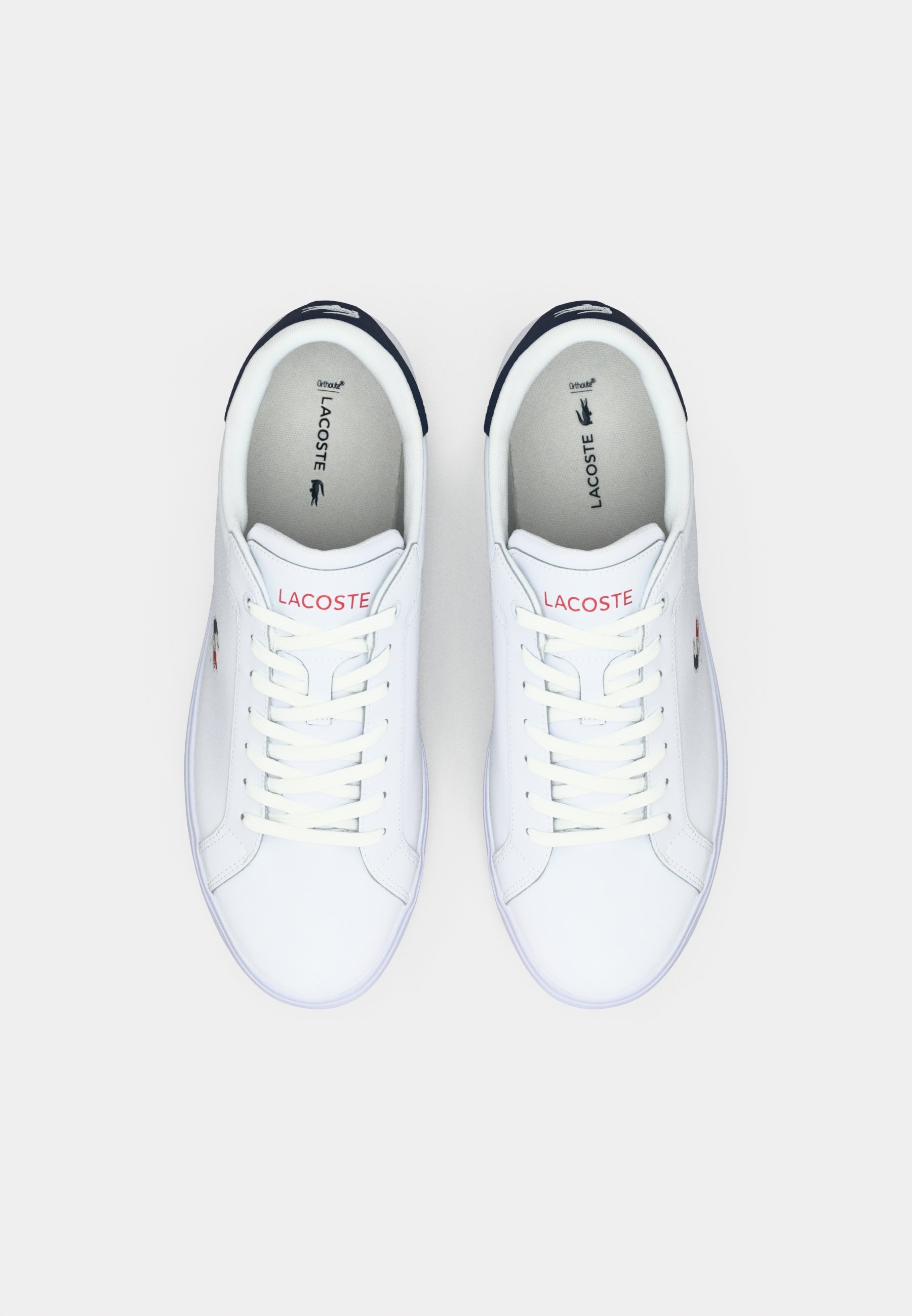 Baskets Lacoste POWERCOURT 125 - blanc/marine/rouge