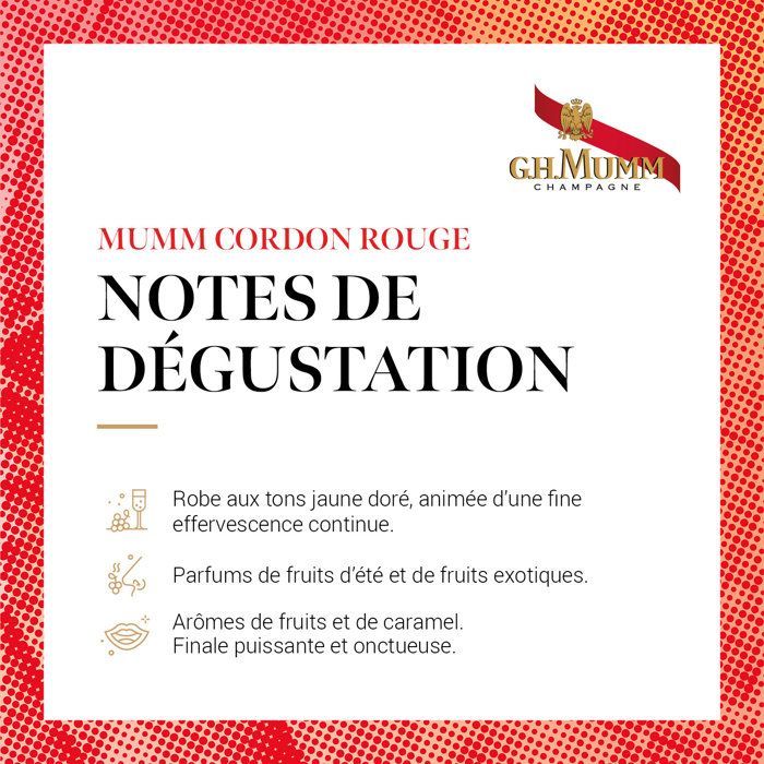 Champanhe Mumm Cordon Rouge - Meia garrafa de 37,5 cl