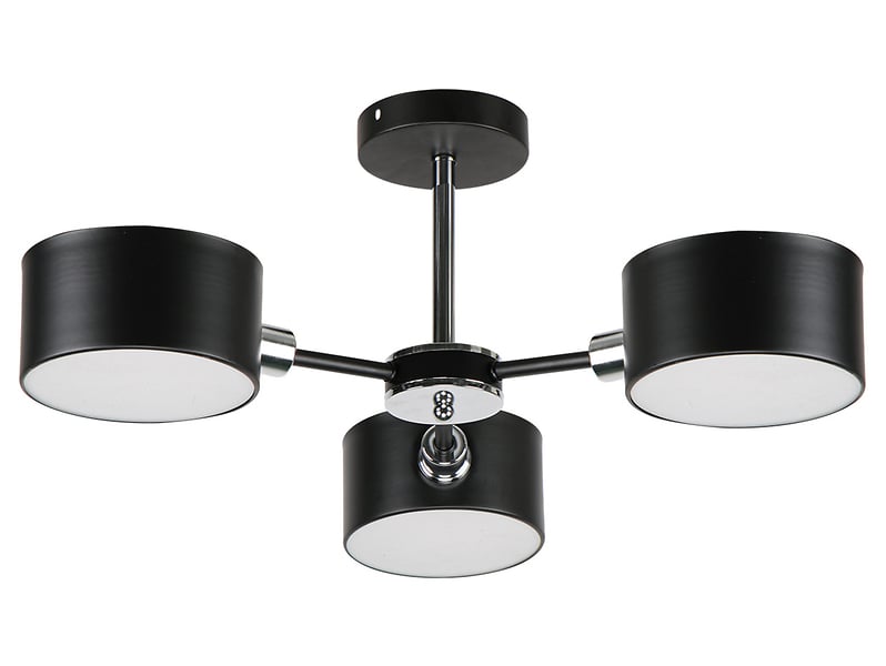 Lampa sufitowa Celtic 3-punktowa metalowa czarna