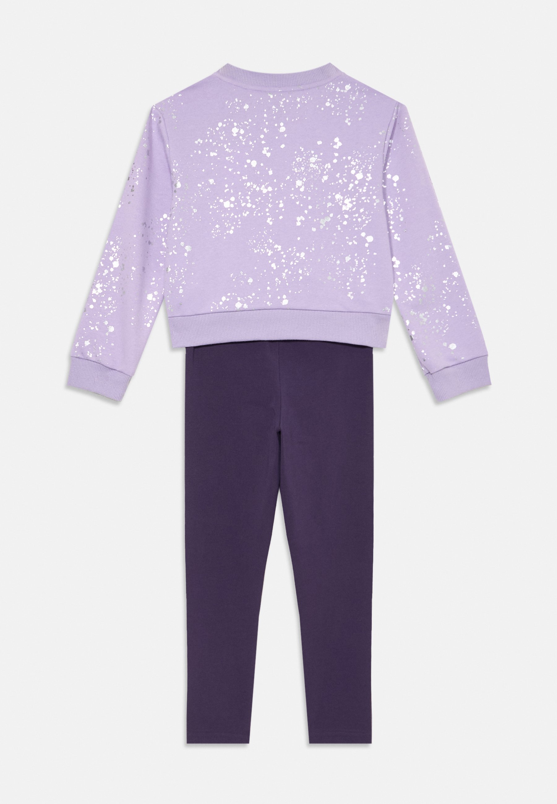 Ensemble adidas Performance enfant unisexe - Leggings - couleur prune poudrée/argentée