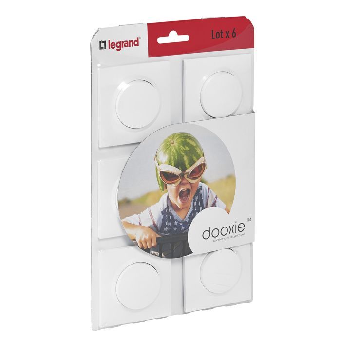 Tweewegschakelaar - Legrand - Dooxie X6 - Wit - Kunststof - Verpakking van 6