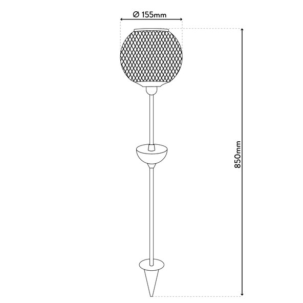 Țăruș solar cu LED Geli