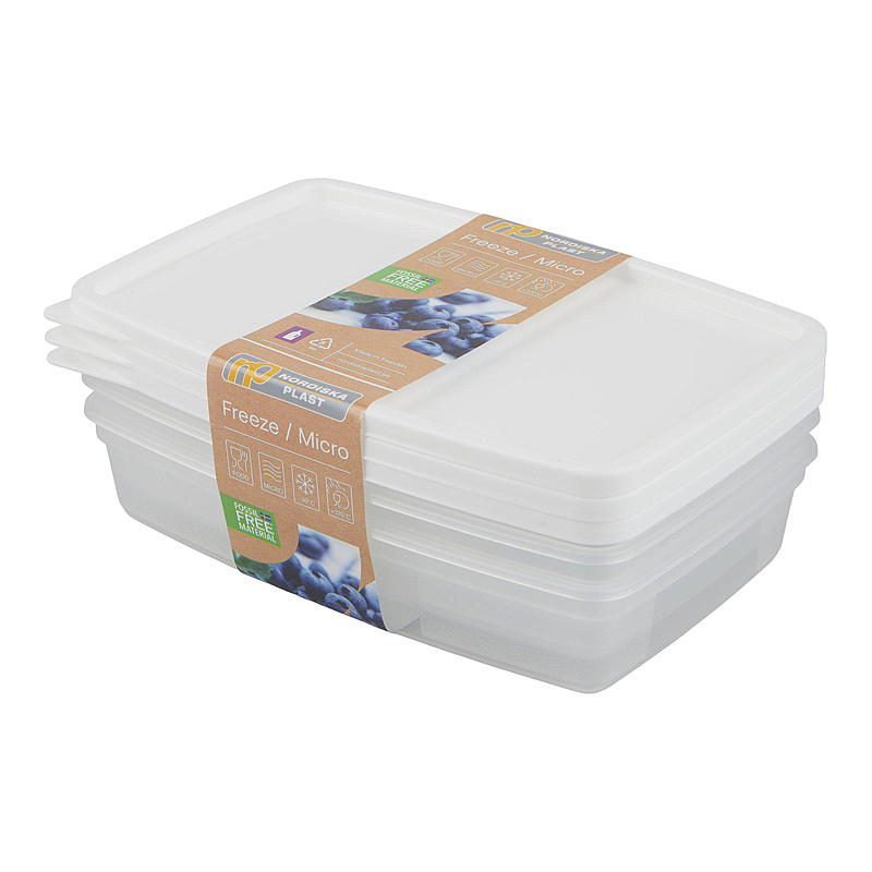 Cuisine fryser/køleboks 3x0,4 l fossilfri hvid