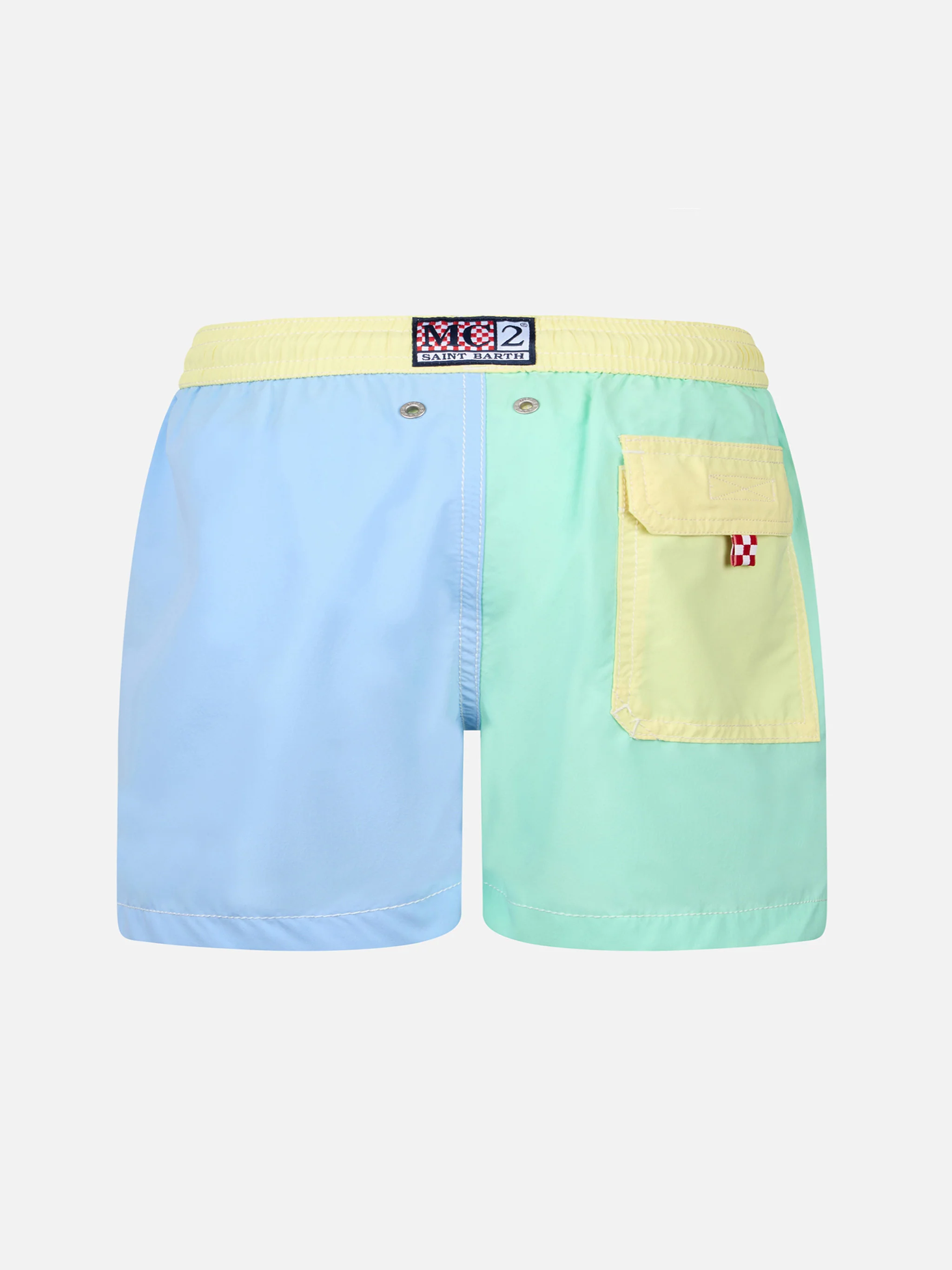 Patmos Jr. Color Block Mid-Length zwempak voor jongens