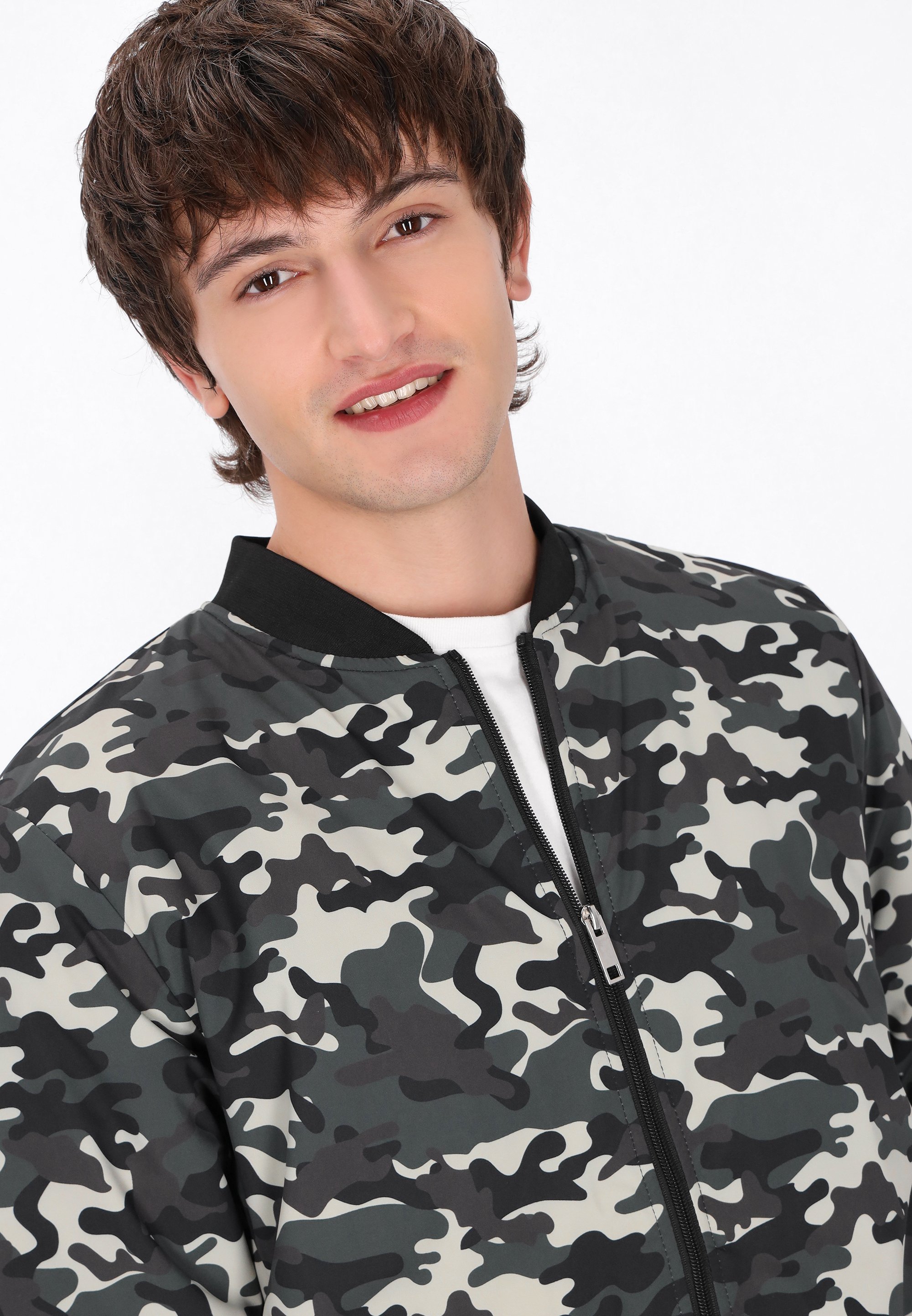 Blouson aviateur Mo - vert multicolore