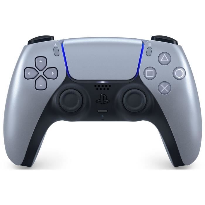 Pack PS5 Digitale (sans lecteur CD) : Console PlayStation 5 (Modèle Slim) + 2ème Manette sans fil PS5 DualSense Silver