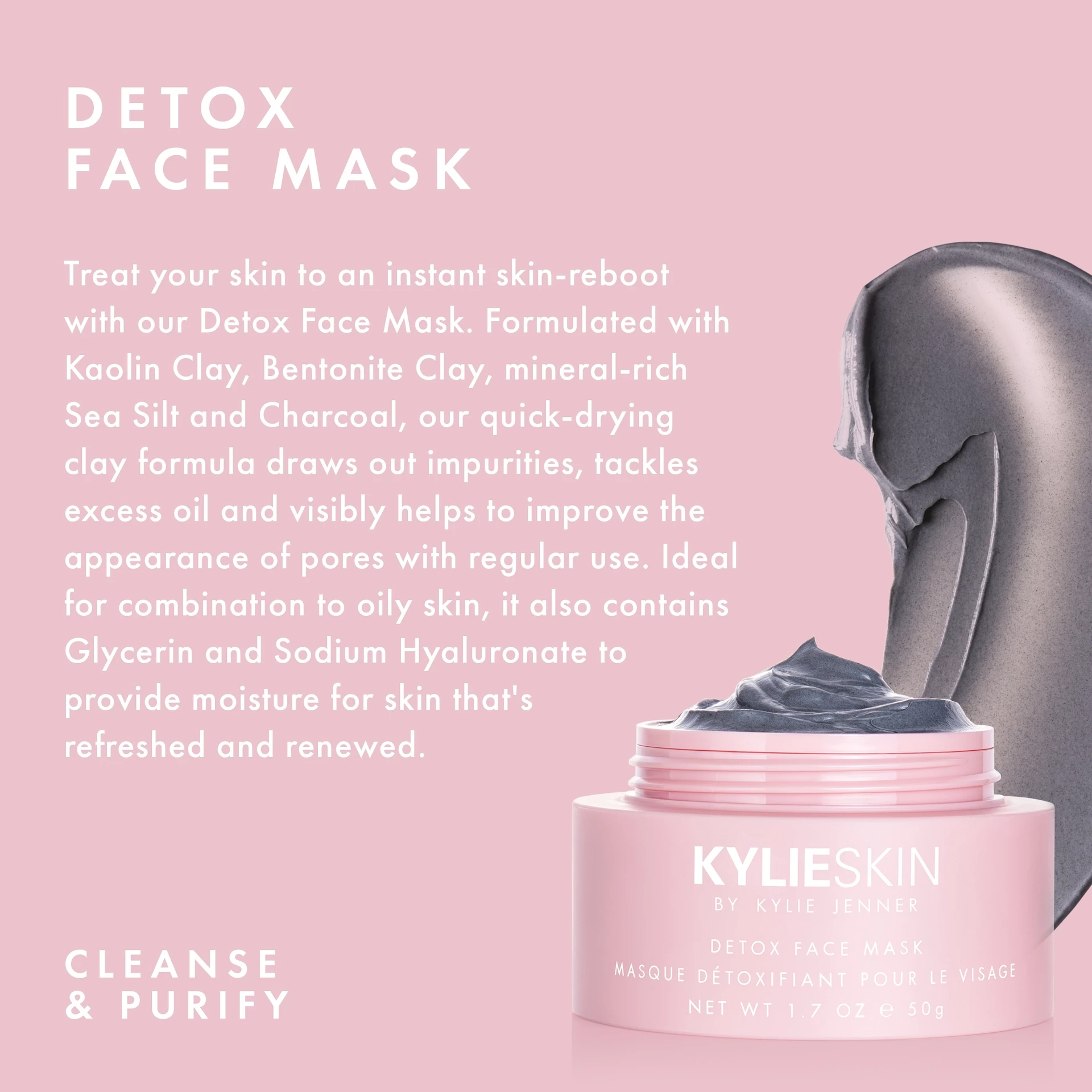Méregtelenítő arcmaszk 50 g - Kylie By Kylie Jenner