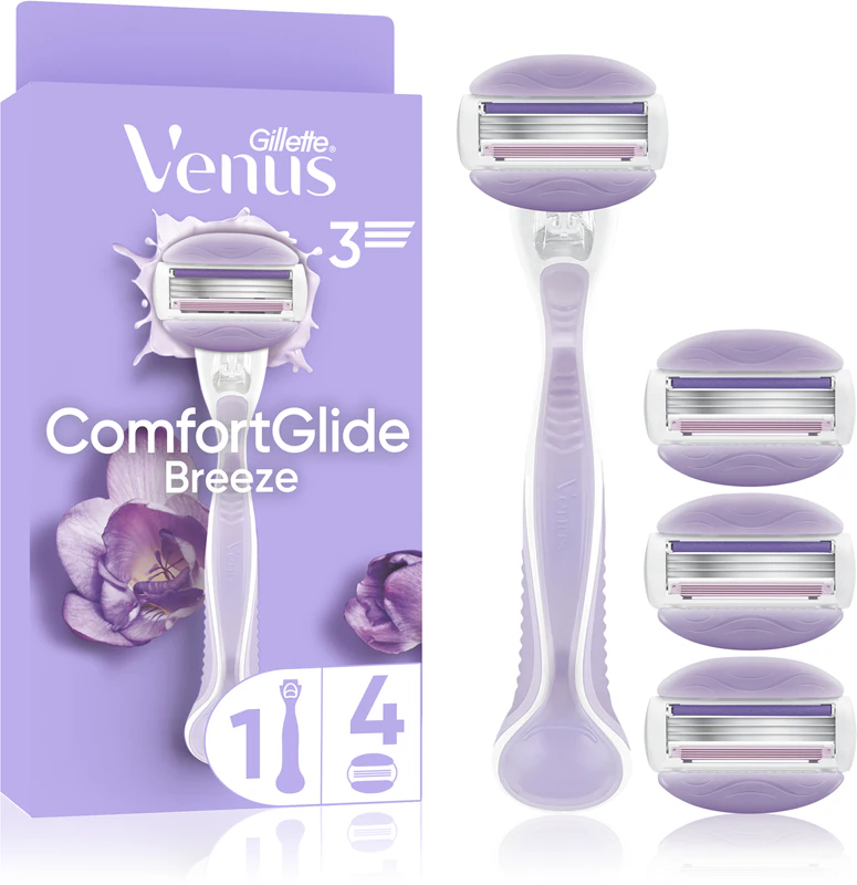 Aparelho de barbear Gillette Venus ComfortGlide Breeze + lâminas de substituição