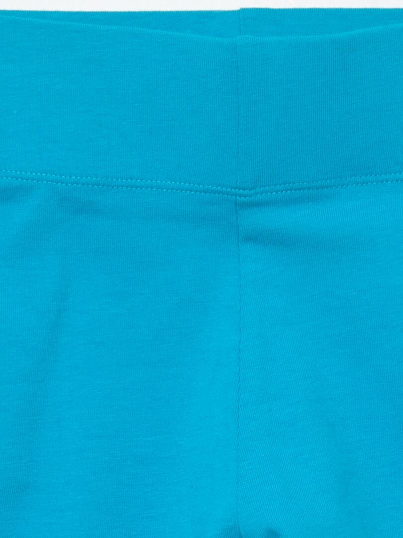 Pantalones cortos de ciclismo de algodón elástico - AZUL