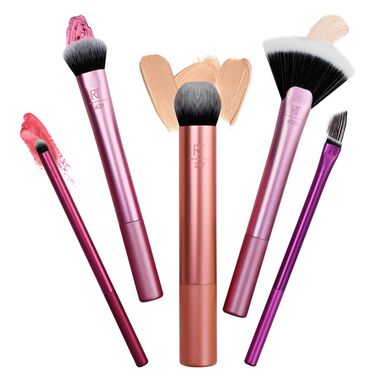 Set de brochas Real Techniques Artist Essentials: brochas para ojos, labios y rostro (1 unidad)