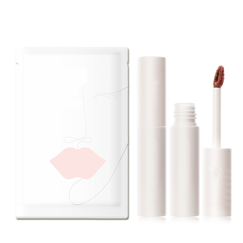Set di maschere per labbra opache, rossetto liquido, crema per labbra effetto velluto, impermeabile e a lunga durata, trucco per labbra e guance da donna
