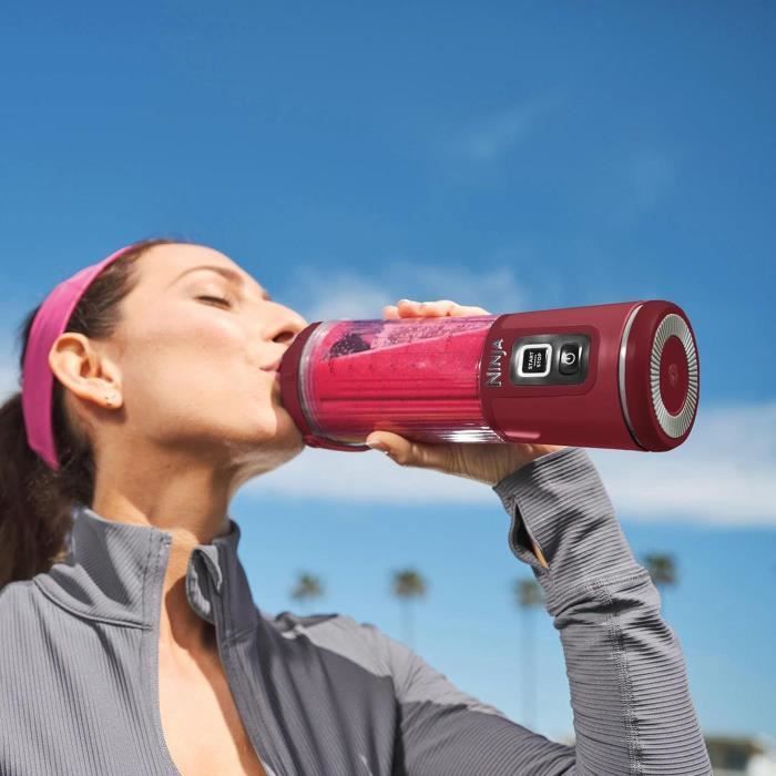 Licuadora portátil Ninja Blast NIN171 - BC151EUCR - Tazón de 530 ml - Autonomía de 2 horas - Inalámbrica - Libre de BPA - Color arándano