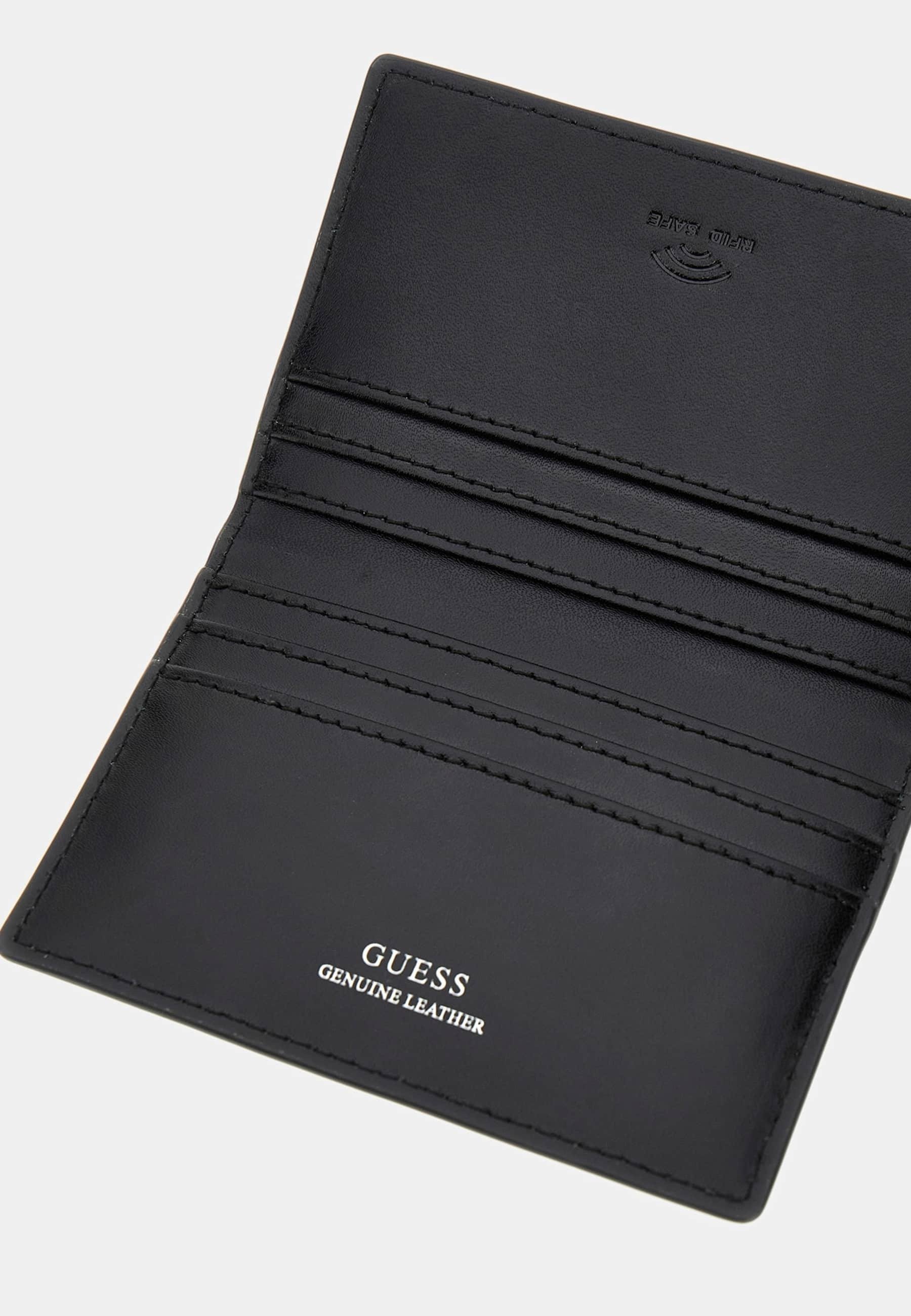 Porta biglietti da visita Guess - nero