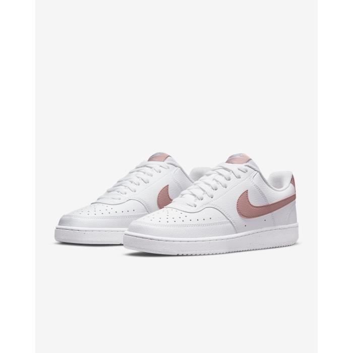 Zapatos de mujer - NIKE - COURT VISION LO - Blanco/Rosa - Comodidad para el día a día - Estilo urbano