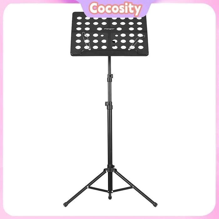 Cocosity Notenstativ, Stativ für Musiker und Tasteninstrumente, Schwarz